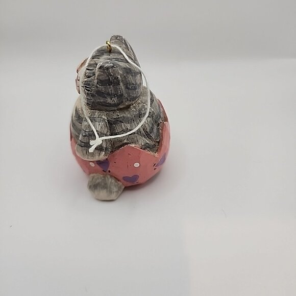 Eddie Walker Midwest of Cannon Falls Cat in Easter Egg Shell Ornament - Picture 2 of 5